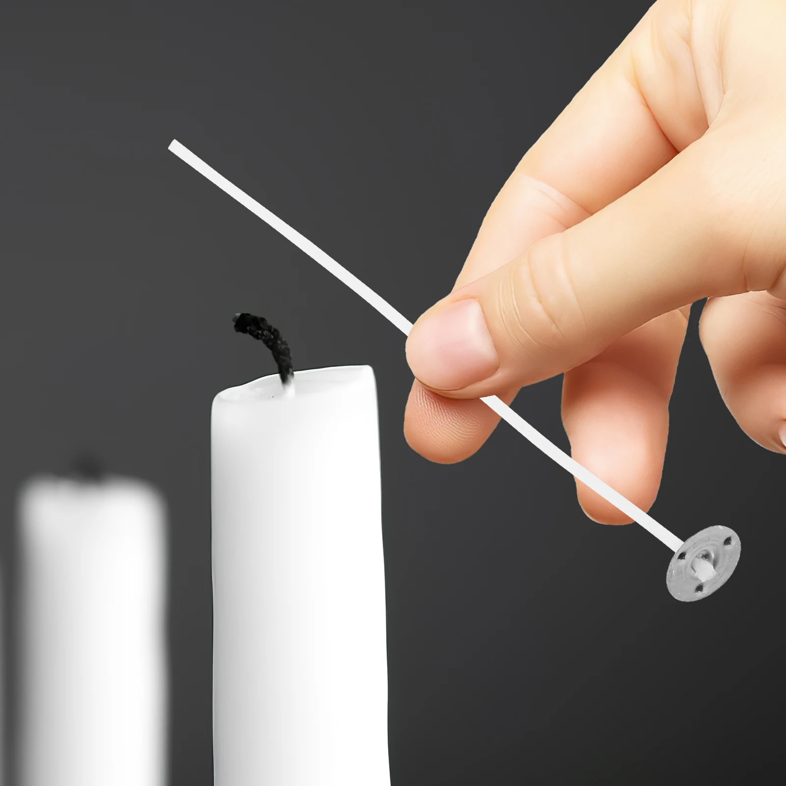 

100pcs Pure Cotton Wicks For Candles Long Diy Making Supply Thick Wick Wax Molds Crafts String Fuse Cord