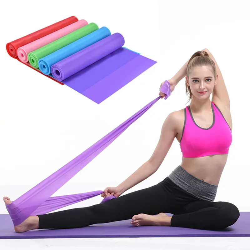 2026 High Quality Wholesale Customized TPE Fitness Loop Band Set Elasticity Exercise Resistance Stretch Flat Band Latex Stripspr