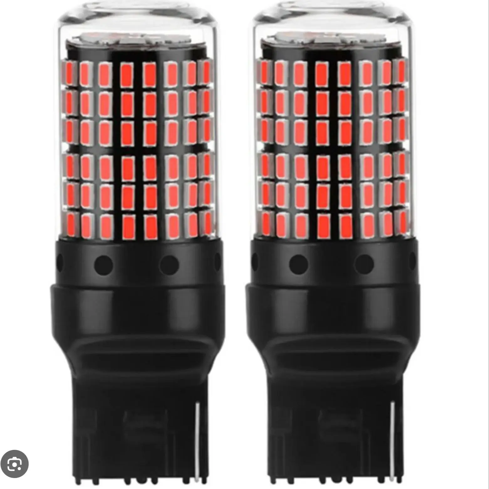 

2X Red 7440 T20 LED 144SMD Canbus Car Backup Lamp Brake Parking Tail Light Bulbs