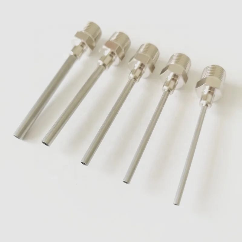Imagem -02 - Agulha Dispensadora de Metal Luer Lock Especificação g1 Rosca Externa Agulha Pontiaguda sem Corte Pode Ser Atacado a um Preço Baixo