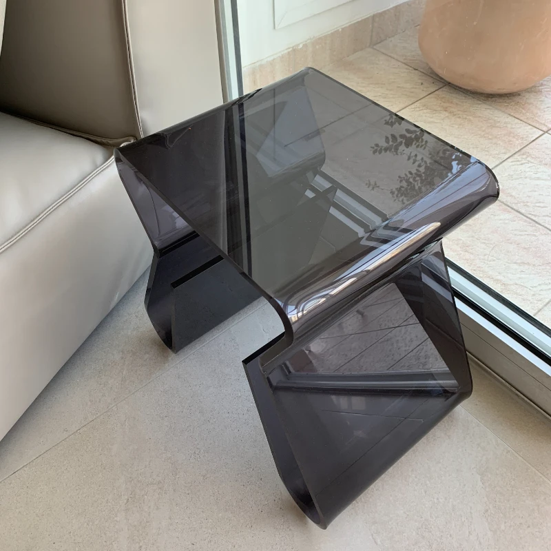 Fashion Nordic Designer Creative Coffee Tables household Furniture Transparent Modern Acrylic Side Table Corner Table Tea Table