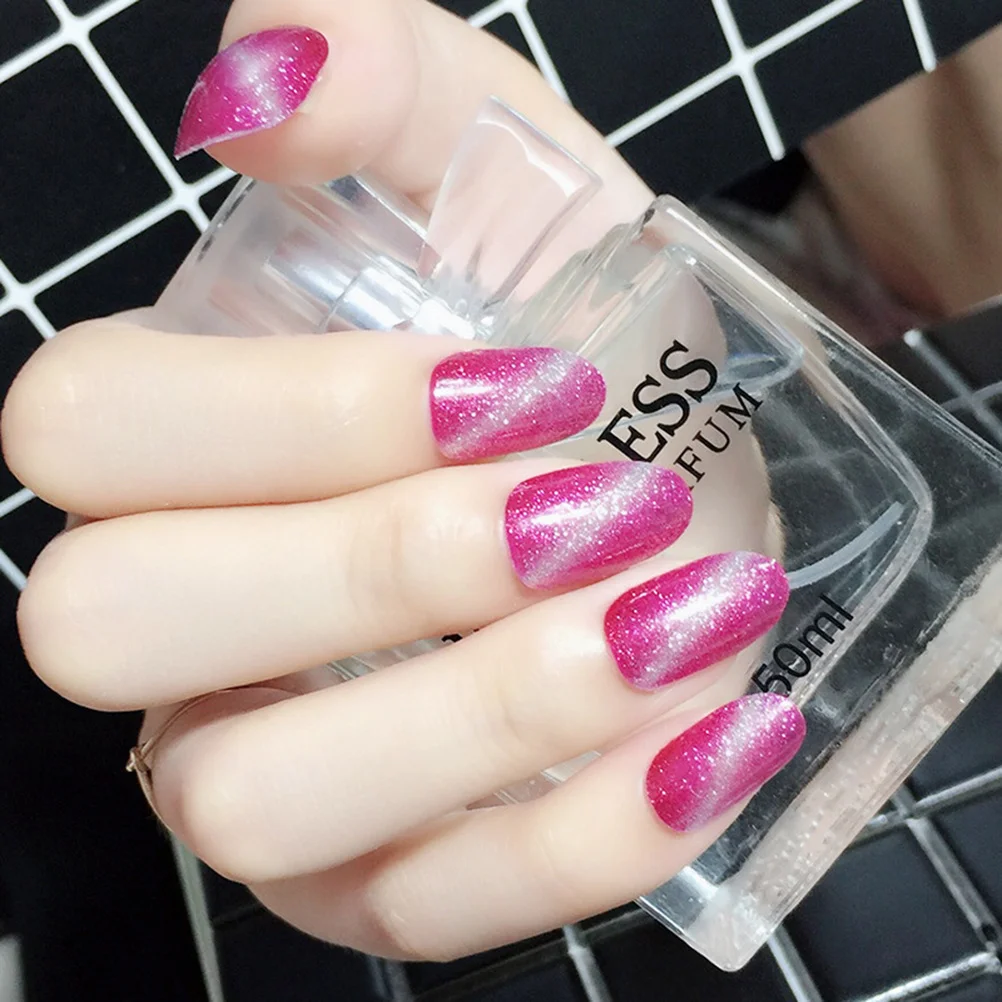 

7 Sheets Cat Eye Nail Stickers Shiny Decals Easy to Apply and Remove Fun Nails for Parties Birthdays Holidays Women Girls