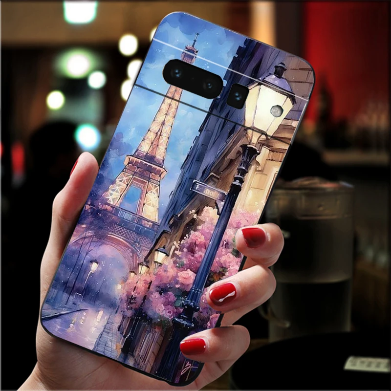 

Eiffel Tower Carcasa Funda Phone Case For Google Pixel 10 9 Pro XL 9A 8 7 6 Pro Pixel 8A 7A 6A Pixel 8 7 6 5 Case