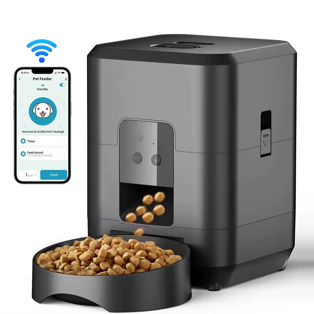 2L Smart Cat Feeder Automatic Dog Feeder Dog Dry Food Dispenser Timed Quantitative APP Control Automatic Cat Feeder Pet Dog Bowl
