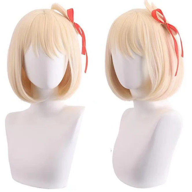 

Nishikigi Chisato Cosplay WIG Costume Fiber synthetic wig Inoue Takina cosplay Anime Lycoris Recoil Cosplay