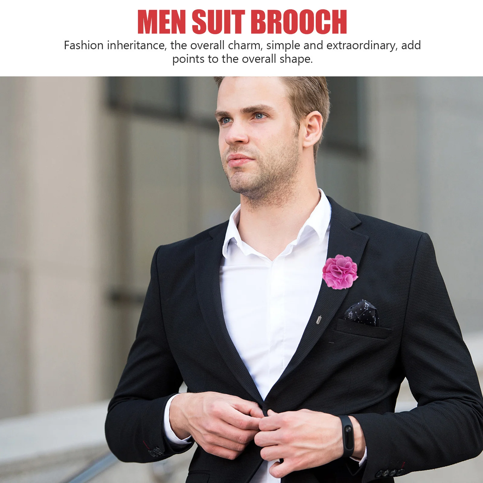 16 pçs masculino terno broche elegante flor modelagem broche lapela pino colar corsage masculino acessório lapela corsage decoração