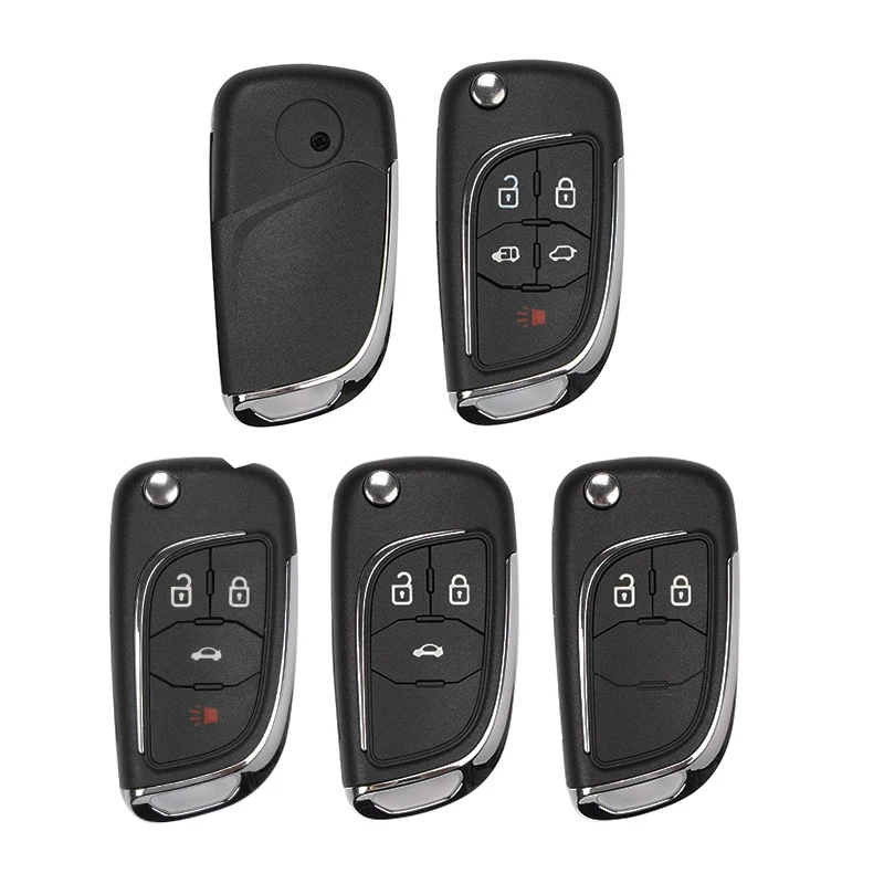 

2/3/4/5 Buttons Modified Flip Remote Car Key Shell Case Replacement For Opel Astra Insignia Buick Encore HU100/HU43 Uncut Blade