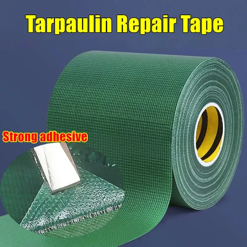 Cinta de reparación de lona de PVC impermeable, cinta adhesiva de tela impermeable, cinta para toldo al aire libre para barco RV, toldo, tienda, paraguas de lona