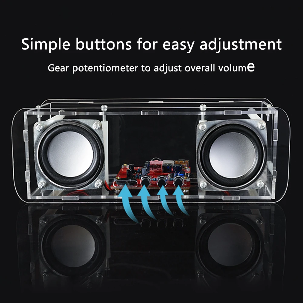 Dual Channel DIY Bluetooth Speaker Making And Assembling Electronic Welding Kit Teaching Practice DIY Electronic Kit Speaker