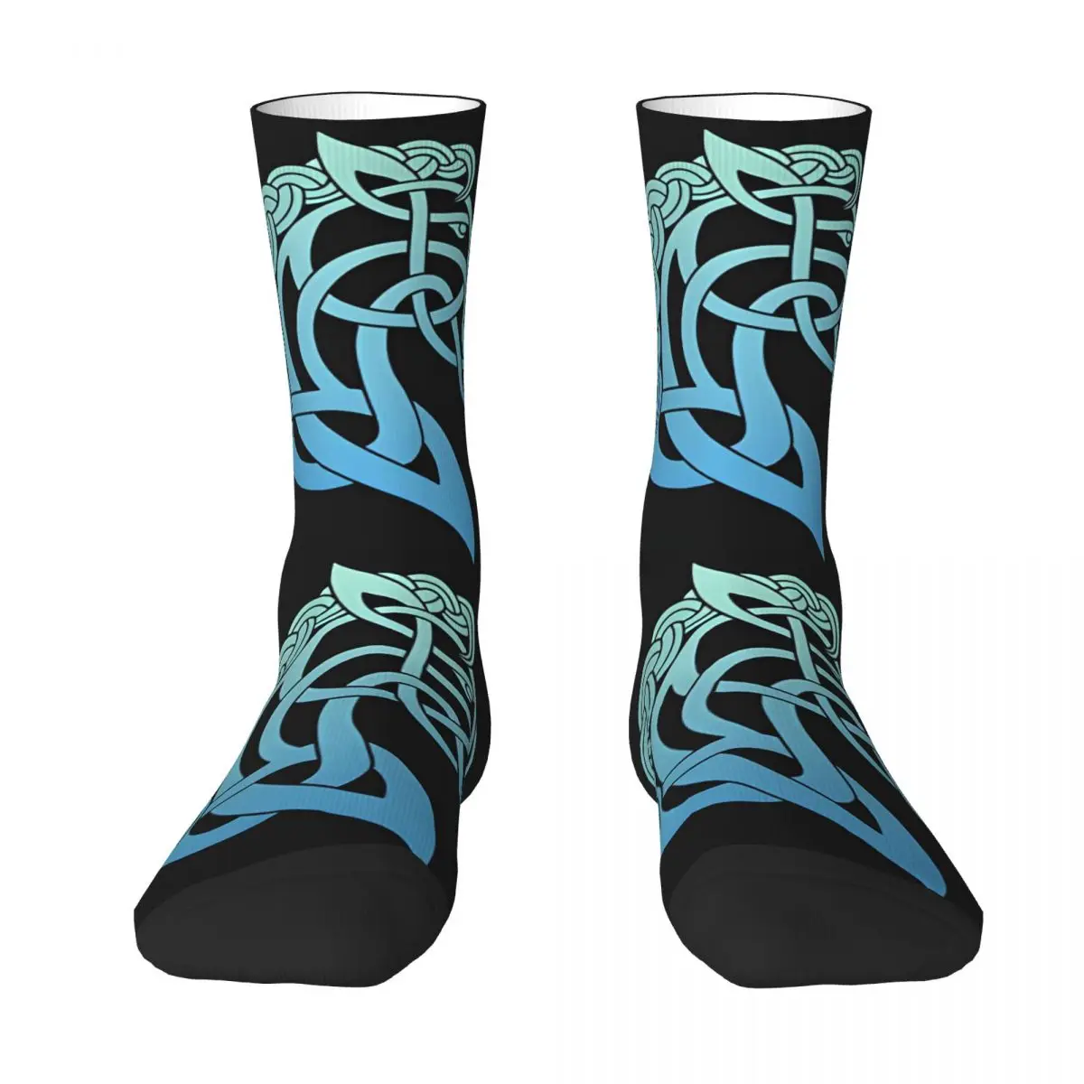 Celtic Horse Viking Sock Printed Man Polyester