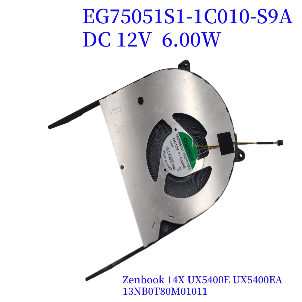NEW CPU cooling FAN for ASUS Zenbook 14X  UX5400E UX5400EA 13NB0T80M01211 EG75071S1-1C010-S9A DC12V 6.00W