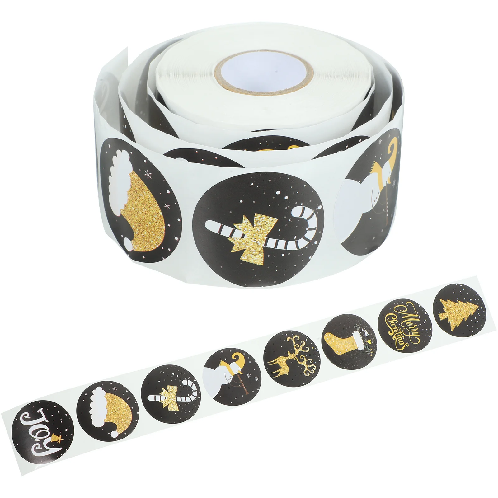 

Christmas Gift Box Sealing Stickers Hand-Made Decorative Seal Decals Safe Materials Festive Decorations