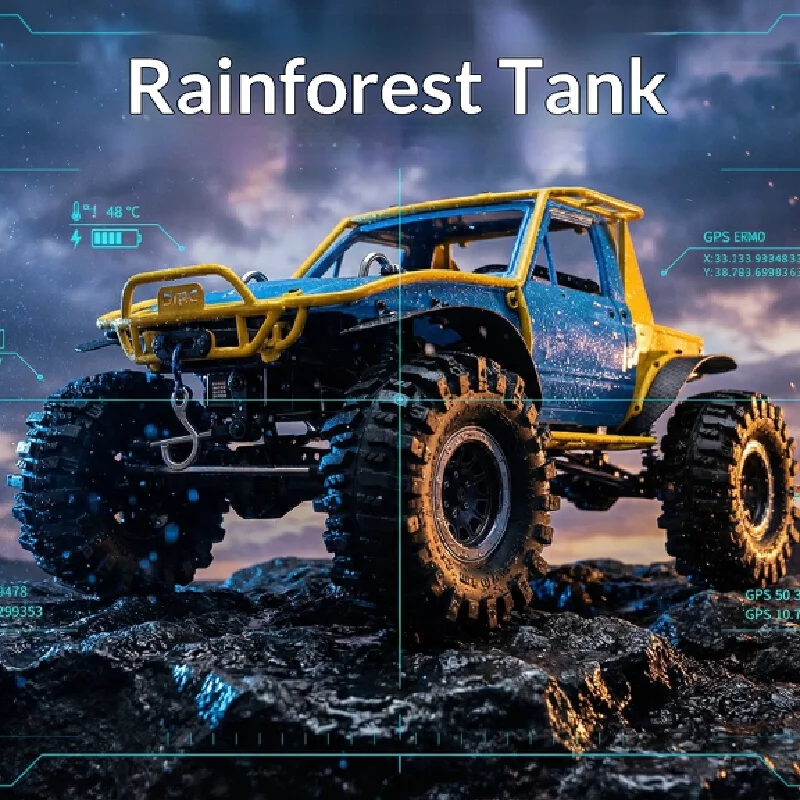 

D1RC Electric Remote Control Rock Crawler Titanium Alloy Tube Frame Rainforest Off Road Competition Grade RC Truck For RCRFC