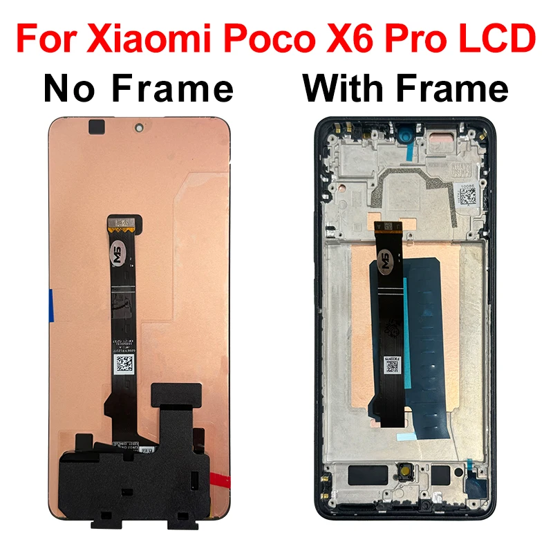 AMOLED For Xiaomi Poco X6 LCD Note 13 Pro 5G Display Touch Screen Digitizer Replace For Xiaomi POCO X6 Pro Display 2311DRK48G image 5
