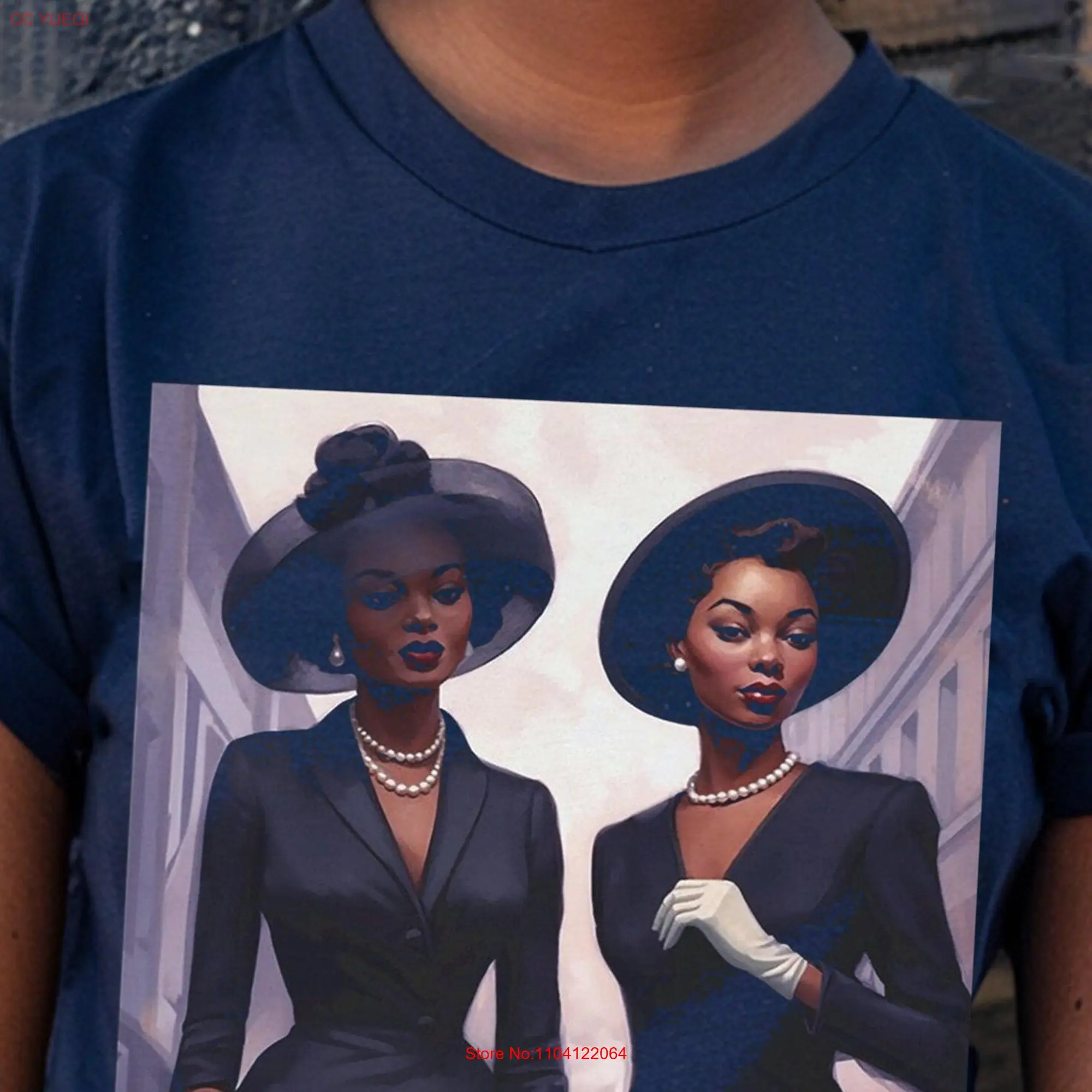 เสื้อยืดสตรีผิวสีน้ำตาลสไตล์วินเทจของผู้หญิงเสื้อยืดสีดำทันสมัยเหมาะกับฤดูร้อนสไตล์แอฟริกันอเมริกัน