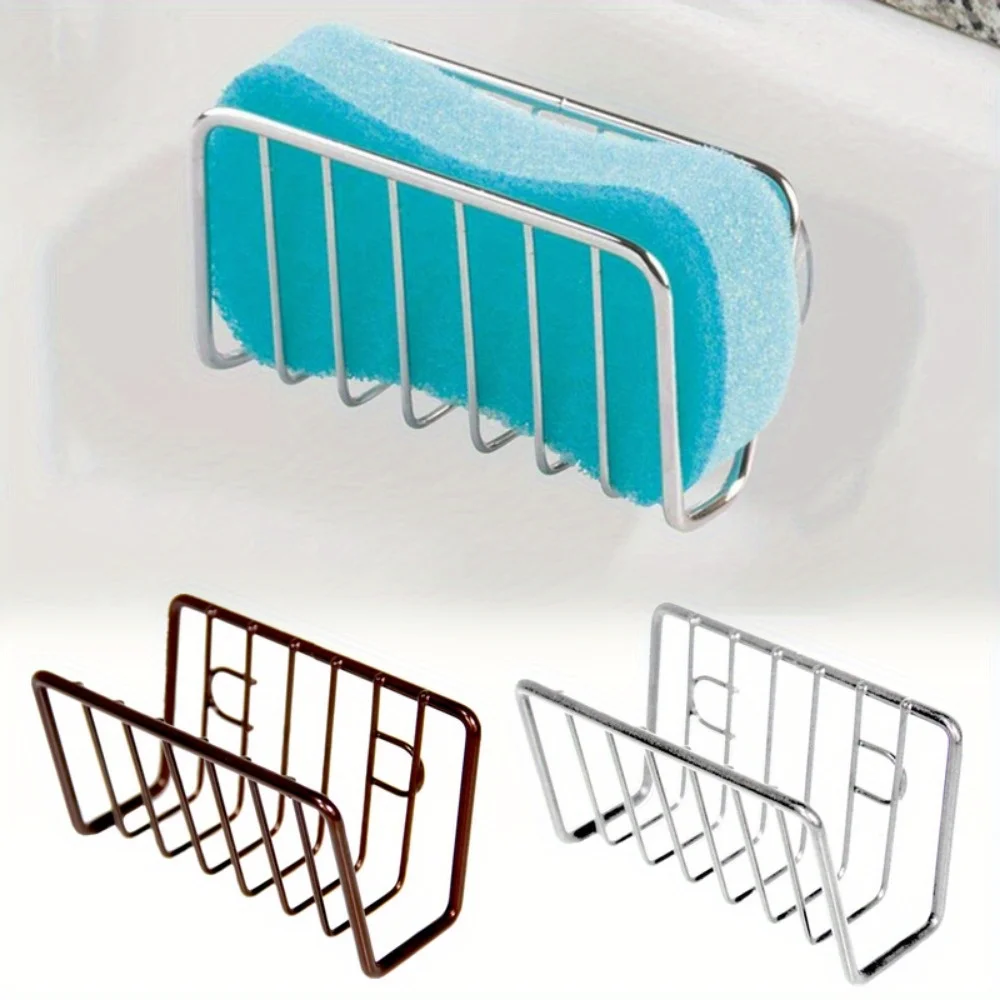 Cleaning Sponge Storage Rack Household Kitchen Sink Wall Hanging Drain Rack Suction Tray Countertop Non-punched Storage Rack