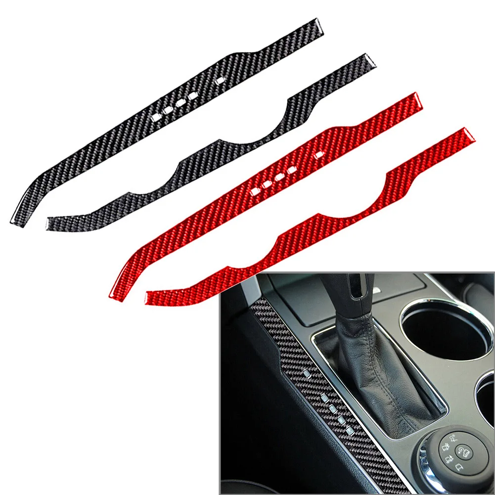 

2Pcs LHD Car Center Console Gear Shift Panel Side Cover Trim Decoration Sticker For Ford Explorer 2011 2012 2013 2014