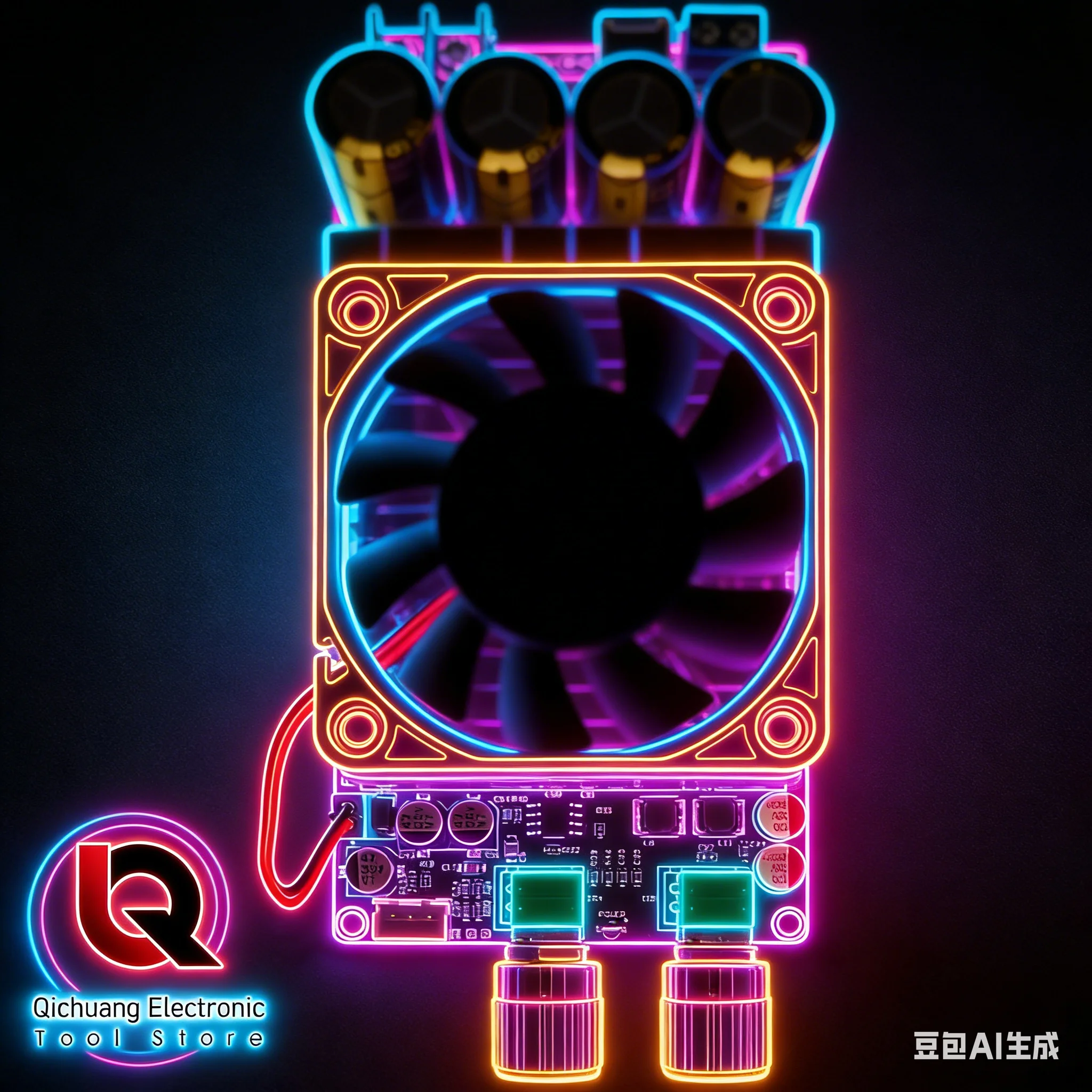 

ZK-6001 Amplifier Board Mono 600W HiFi Sound Quality TPA3255 Subwoofer Amplifier Module Frequency Volume Adjustable