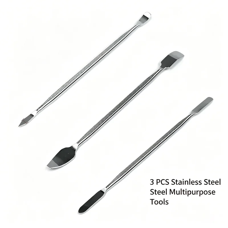 

3Pcs Metal Spudger Pry Tool Set Stainless Steel Double End Crowbar For Phone Laptop Tablet Electronic Disassembly Repair Tools
