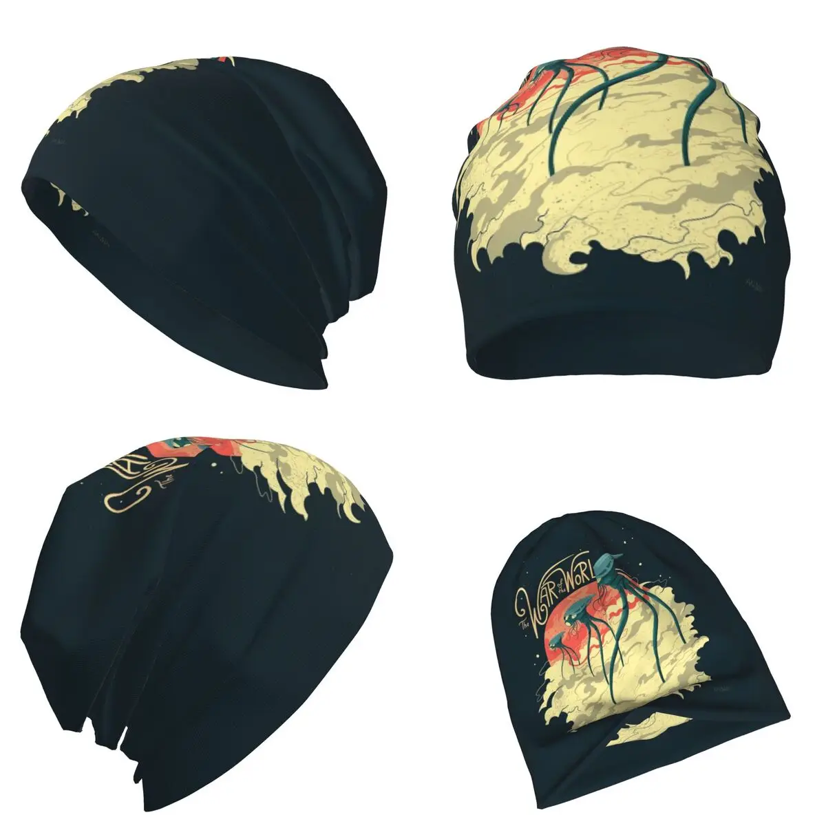 

War Of The Worlds Warm Knitted Cap Fashion Bonnet Hat Autumn Winter Outdoor Beanies Hats for Men Women Adult