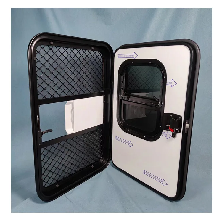 Rv Small Door Teardrop Trailer Doors With Sliding Window Best Quality From China Factory Marine Boat Entry Door Aluminum Alloy