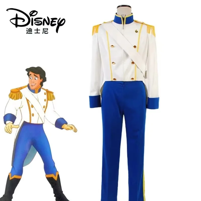 Deluxe Disney The Little Mermaid Prince Eric Costume Cosplay Disguise Carnival Performance Party Clothing Adult Birthday Gifts