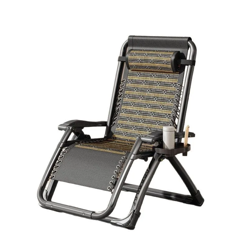 

Rattan sofa recliner folding leisure can sit and lie down office dual-purpose nap sofa