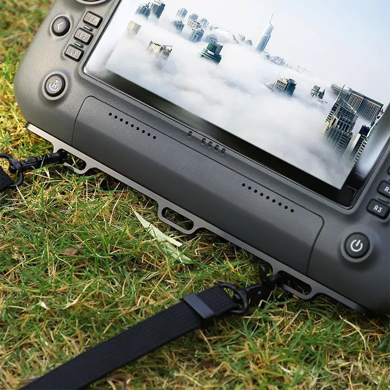 VOLODYMYR Leather Lanyard for DJI RC Plus with Screen Remote Control Warp and Weft M30 Shoulder Strap No-remove Sling