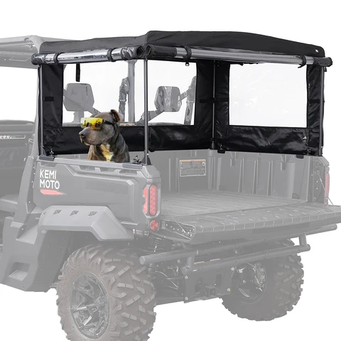 600D ПВХ задний грузовой чехол для Can-Am Defender HD5 HD7 HD8 HD9 HD10 Max прозрачный Windows UTV палатка водостойкая