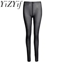 Women Lingerie See-through Sheer Mesh Slim Cut Pants Leggings Trousers Women's Clothing Nightwear Sexy Leggings for Dancing