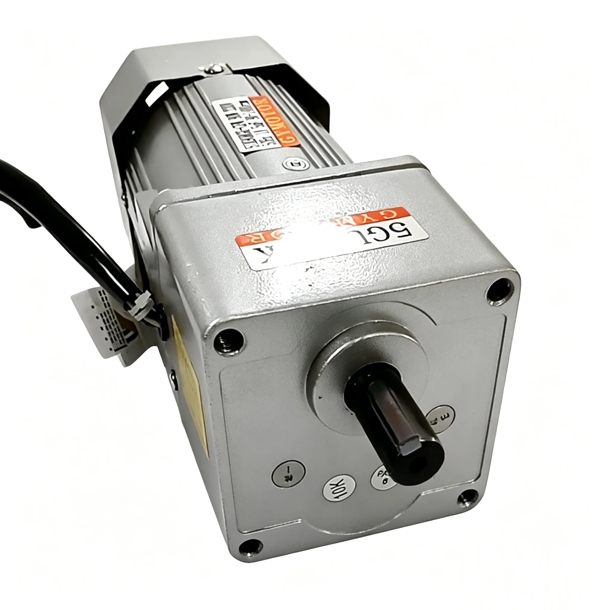 180W 220V AC Single-Phase Shaft 15mm/12mm Adjustable-Speed 5GU Gearbox AC Gear Motor, Flange‑mounted/ Standard version