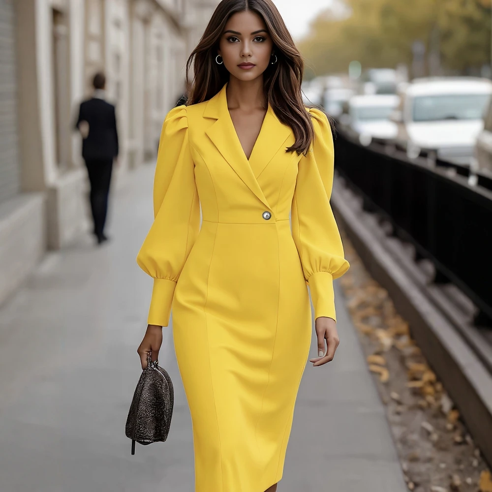 

Осенний повседневный костюм с длинными рукавами, прямые манжеты, без украшения, удобный элегантный женский топ, модный тренд