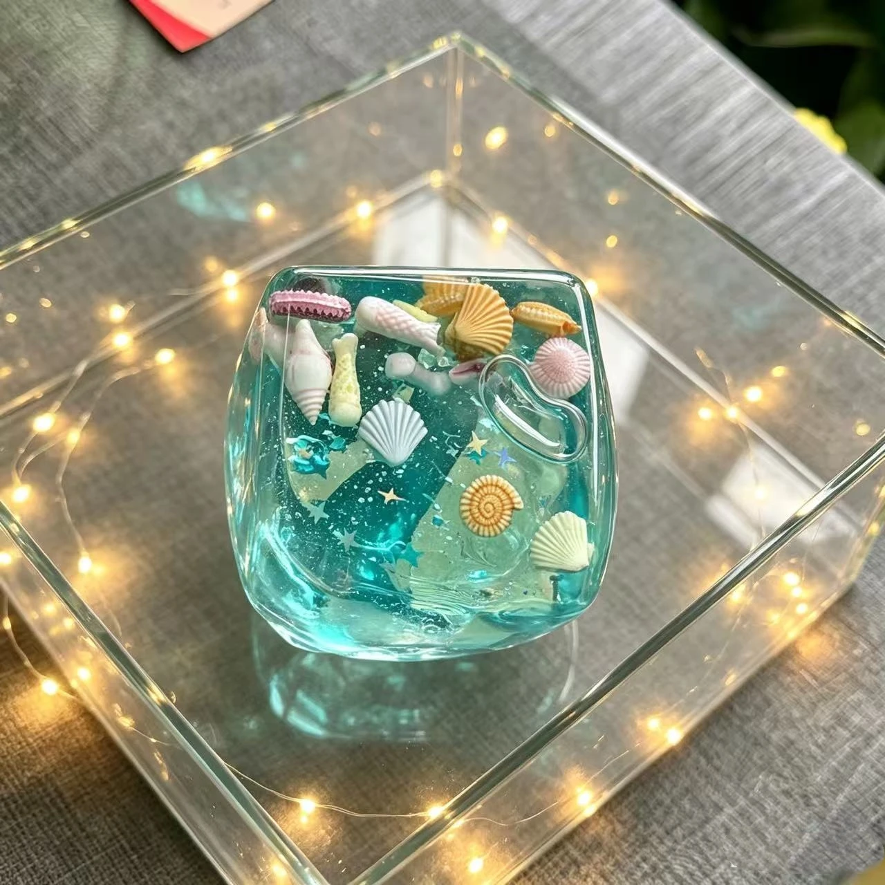 Ocean Shell Squishy Stress Balls Transparent Star Maltose Cubes Super Soft Squeeze Fidget Toy Stress Relief For Adults view 5