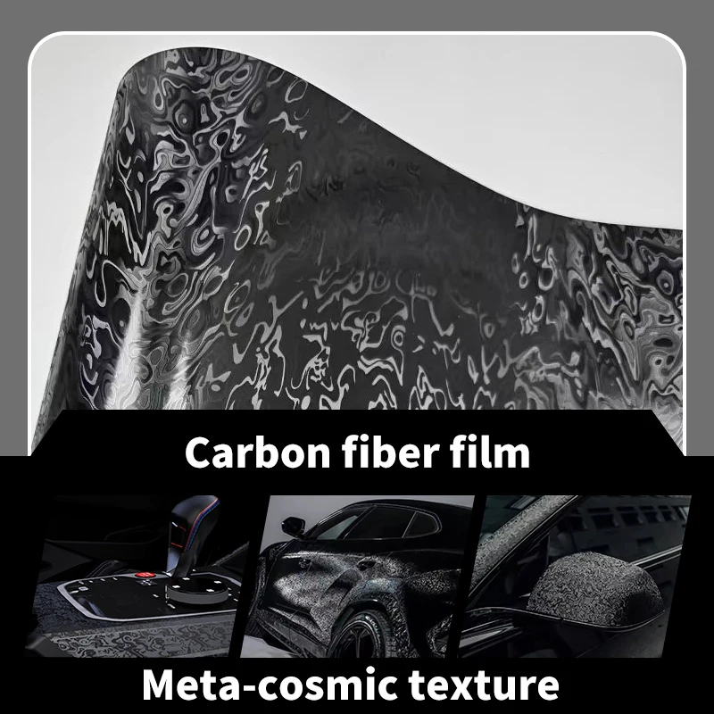 Matt Forged Meta Universe Black Film Wrapping Tools Automotive Vinyl Car Wrap Motorcycle Adhesive Vinyl Paper for Car Accessory
