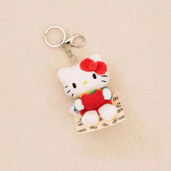 Hello Kitty трансформирующийся Лев Панда, черный кожаный спальный мешок с клубникой и белым медведем, плюшевый очаровательный подарок для фанатов для девочек