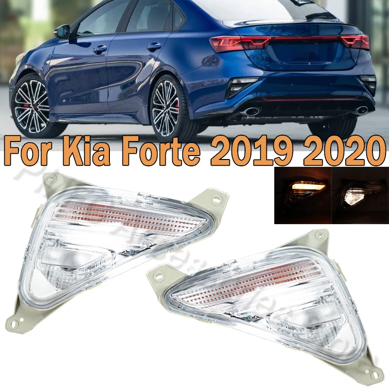 

Car Rear Bumper Fog Light FogLamp Reversing Light Turn Siganl Lamp Reflector Indicator Car Accessories For Kia Forte 2019-2021
