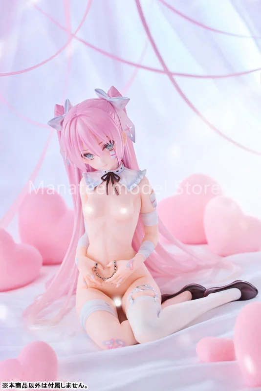 Różowe ozdoby Rurudo Original, wersja Hatsune THUMB CUFFS. Figurka akcji 1/6 z PVC, model anime, zabawka kolekcjonerska, lalka, prezent