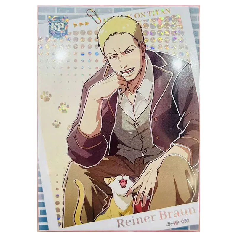 Anime Attack on Titan Rare KP JP SSR SR R Game Collectible Cards Reiner Erwin Armin Mikasa Eren Toys for boys Birthday Present