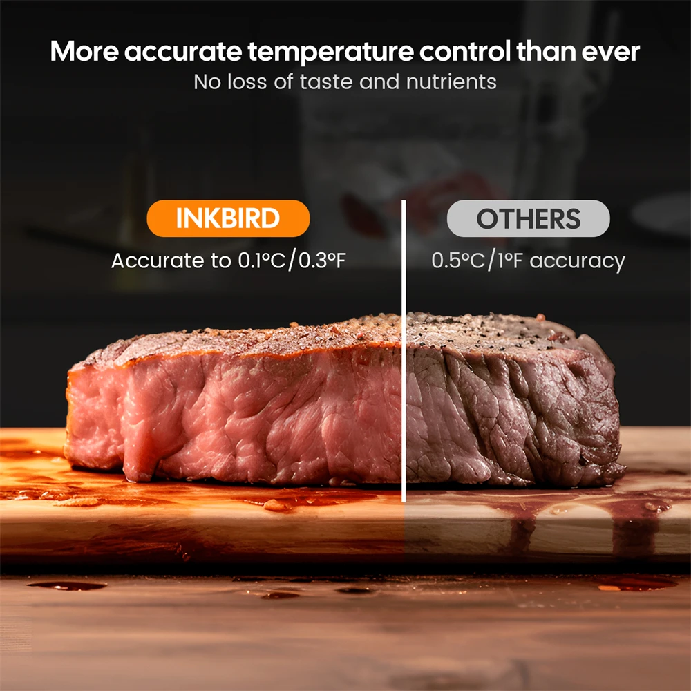 INKBIRD Orange Sous Vide Oven ISV-101W Touch Immersion Circulator Accurate Cooking Vacuum Cooker Heating Free APP For Cooking