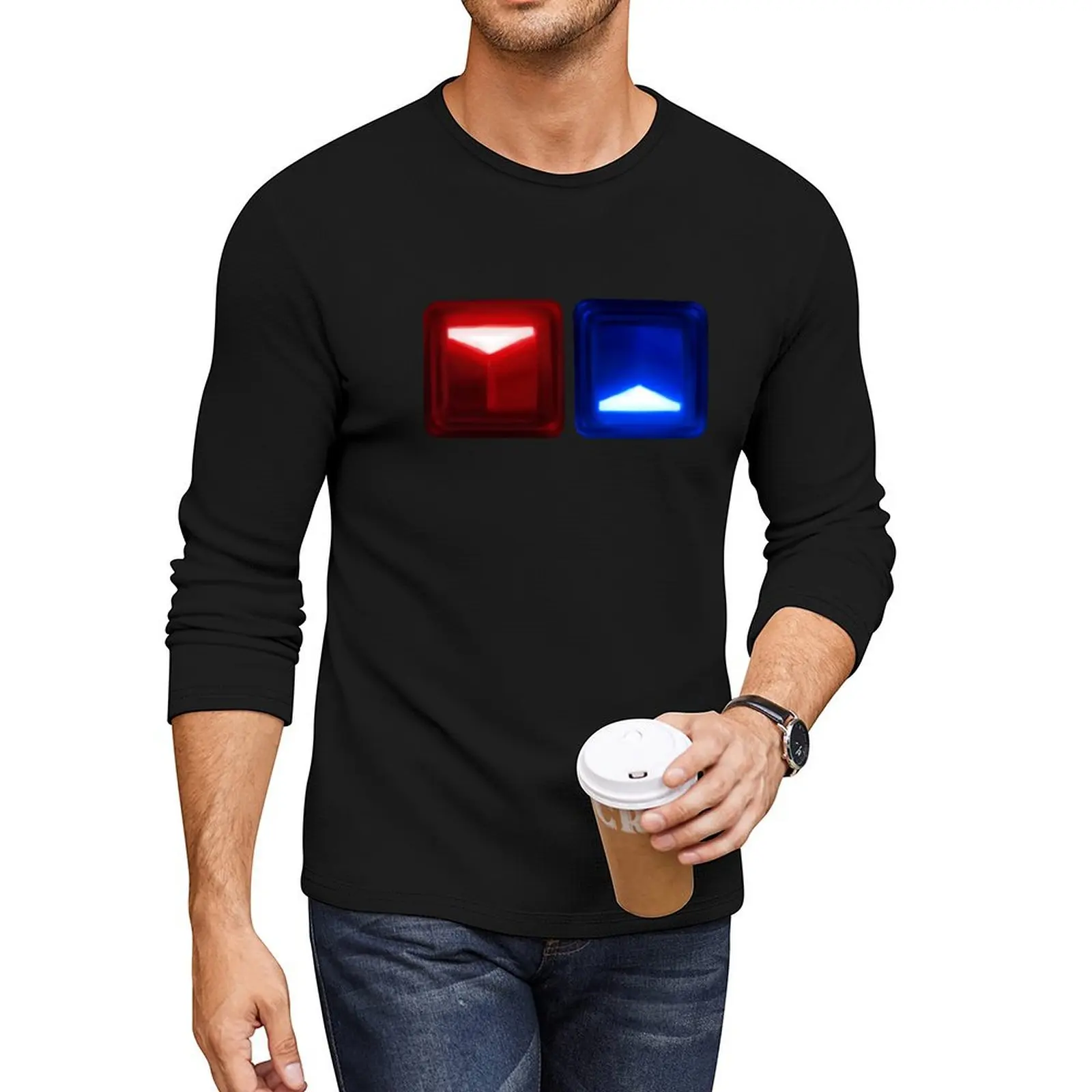 

Beat Saber - V2 Block Pattern Long T-Shirt graphics t shirt custom t shirt heavyweight t shirts for men