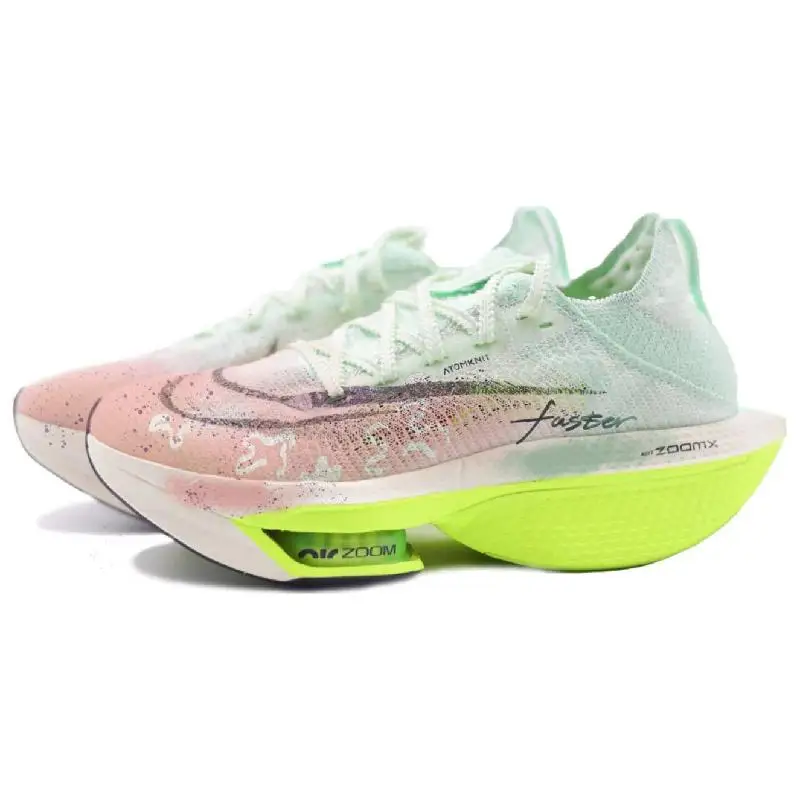 [مسحوق متدرج بالنعناع للنساء مخصص] حذاء الجري Nike Air Zoom Alphafly Next% 2 للنساء باللون الأخضر المنخفض