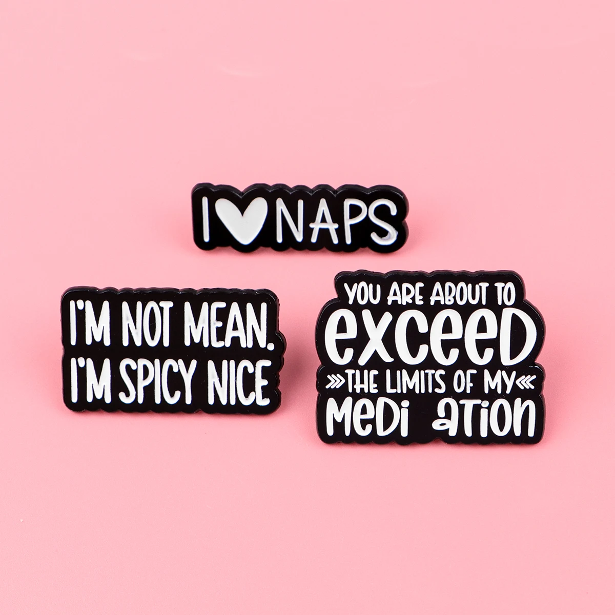 مضحك يقتبس المينا دبابيس بسيطة الإبداعية عبارة دبابيس التلبيب شارة بدبوس على ظهره الملابس والاكسسوارات هدايا مجوهرات الأزياء #4