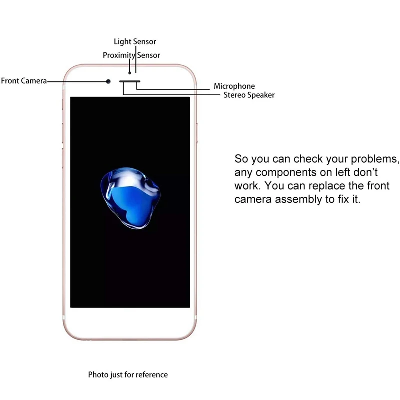 Front Facing Camera Proximity Light Sensor Cable Ribbon Assembly Replacement For Iphone 8 With Repair Tools