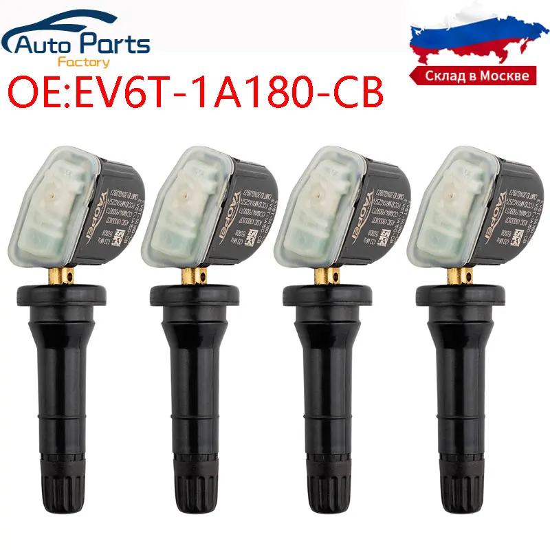 4 PCS Tire Pressure Sensors TPMS For Ford B-Max C-Max Mondeo Kuga Grand C-Max Focus Fiesta 433MHz EV6T-1A180-CB EV6T-1A150-CB