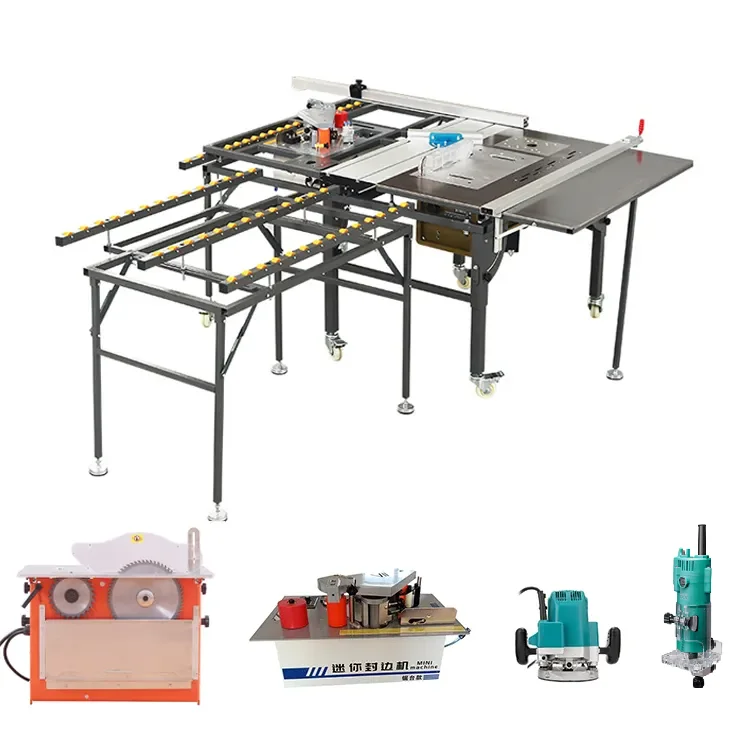 

Multifunctional Saw Bench Table Miter Saw Wood Cutting Sliding Table Panel Saw Machines Woodworking With Router Table