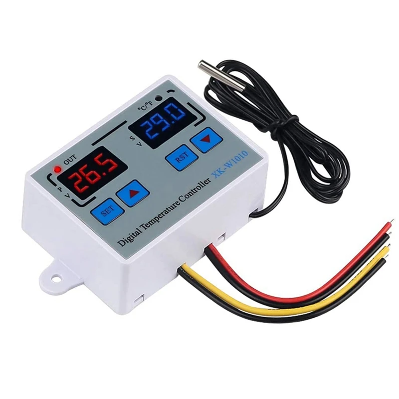 Digital LED Thermostat Digital Temperature Controller C/F For Incubator LED Relay 10A Heater XK-W1010