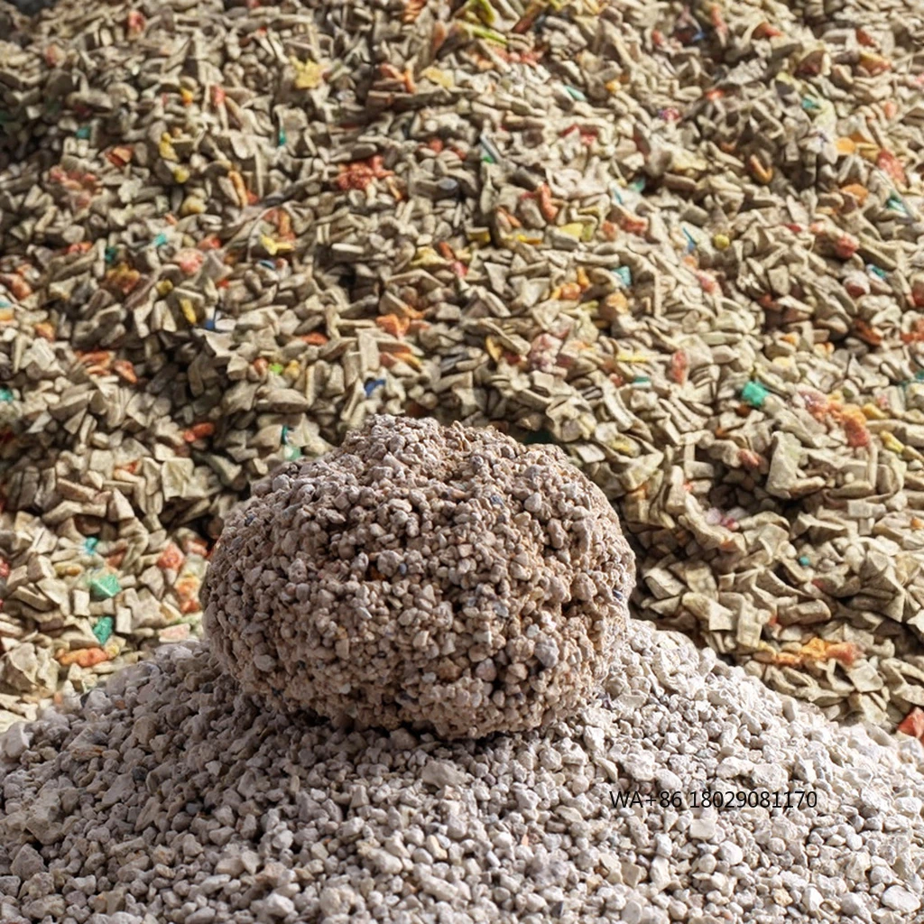 

OEM настраиваемый продукт премиум-класса для управления кошачьими отходыми неправильной формы, 100% необработанная руда, изогнутовый кошачий туалет