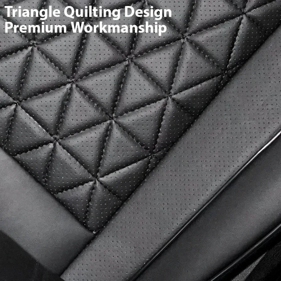 Luxury Car Seat Cover PU Leather Seat Cushion Covers Universal Auto Interior Protection Pad Mat Four Season Car Accessories