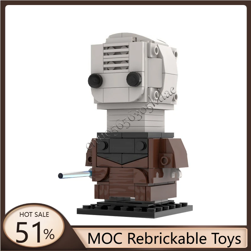 

172 PCS MOC Famous Movie Character White Alien Brickheadz Building Block Model For Children Assembly Display Toys Popular Gifts