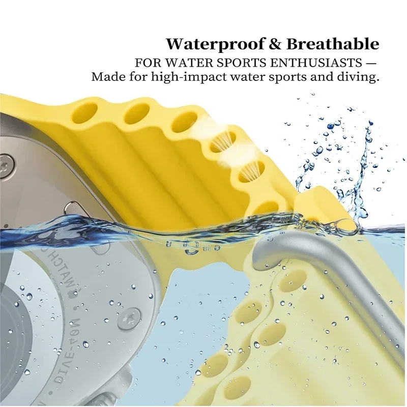 سيليكون المحيط حزام ل أبل الترا 2 49 مللي متر الفرقة 10 46 مللي متر 42 مللي متر 9 8 7 45 مللي متر 41 مللي متر معصمه سوار iWatch 6 5 4 SE 40 مللي متر 44 مللي متر #3